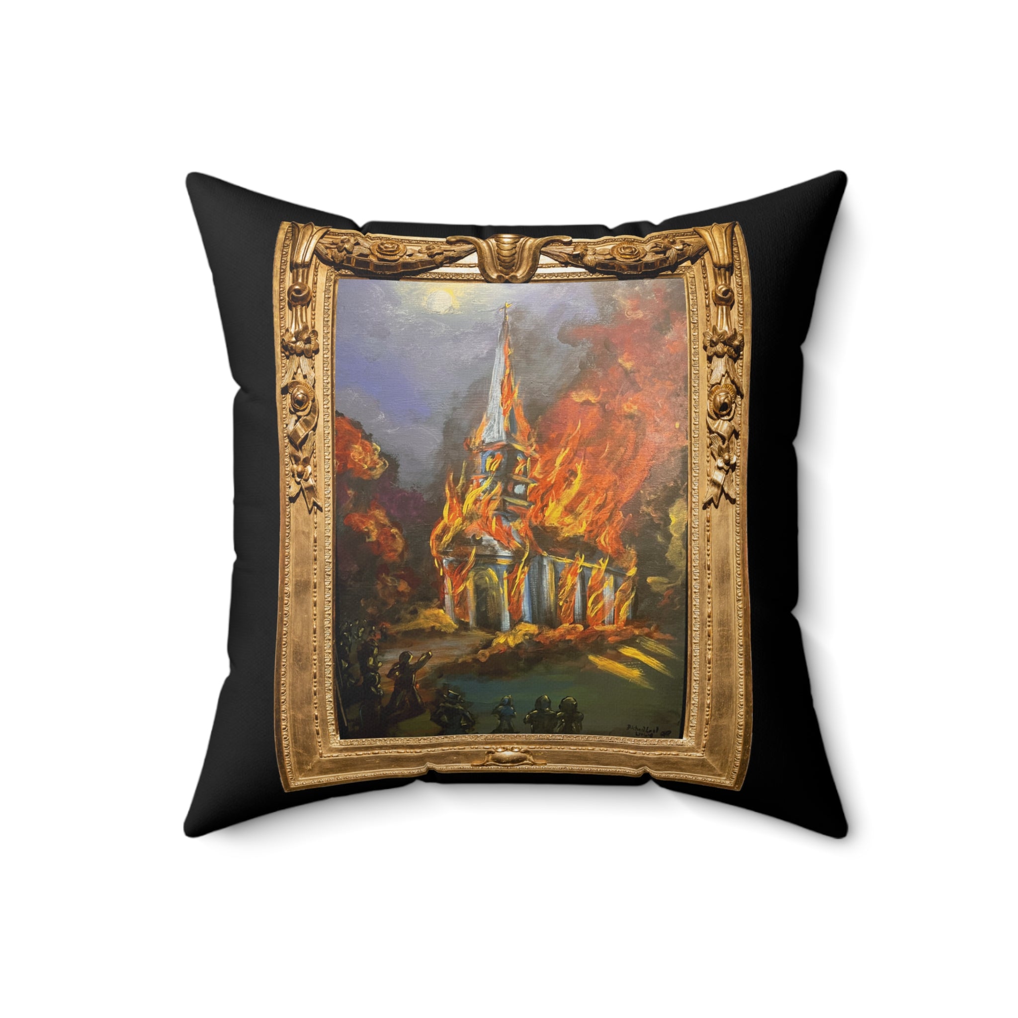 The Richard-Lael Gallery "The White Church, Weymouth" Square Pillow